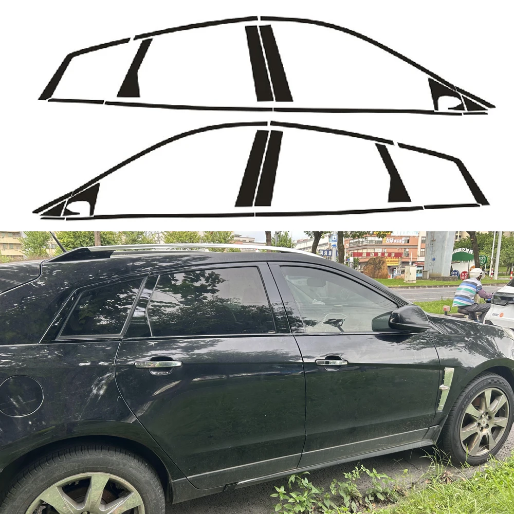 

Chrome Delete Blackout Vinyl Overlay For 2010-2016 Cadillac SRX models Trim (Gloss Black/matte)