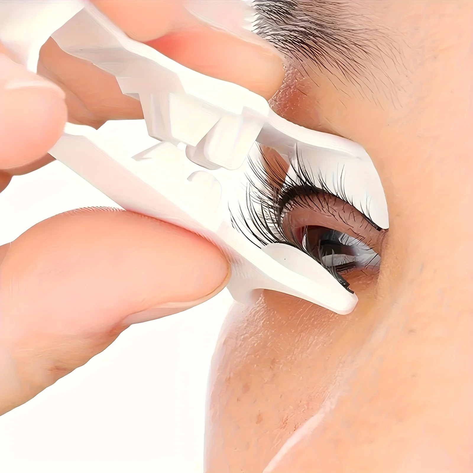 Set di ciglia finte spesse magnetiche da 4 pezzi, set portatile per piegaciglia senza adesivo, accessori per la bellezza e la cura personale