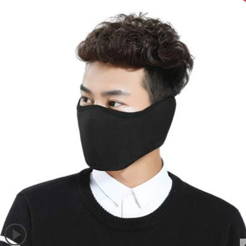 Men and women mask wind and mask winter warm winter with thick mouth cover to keep warm and comfortable