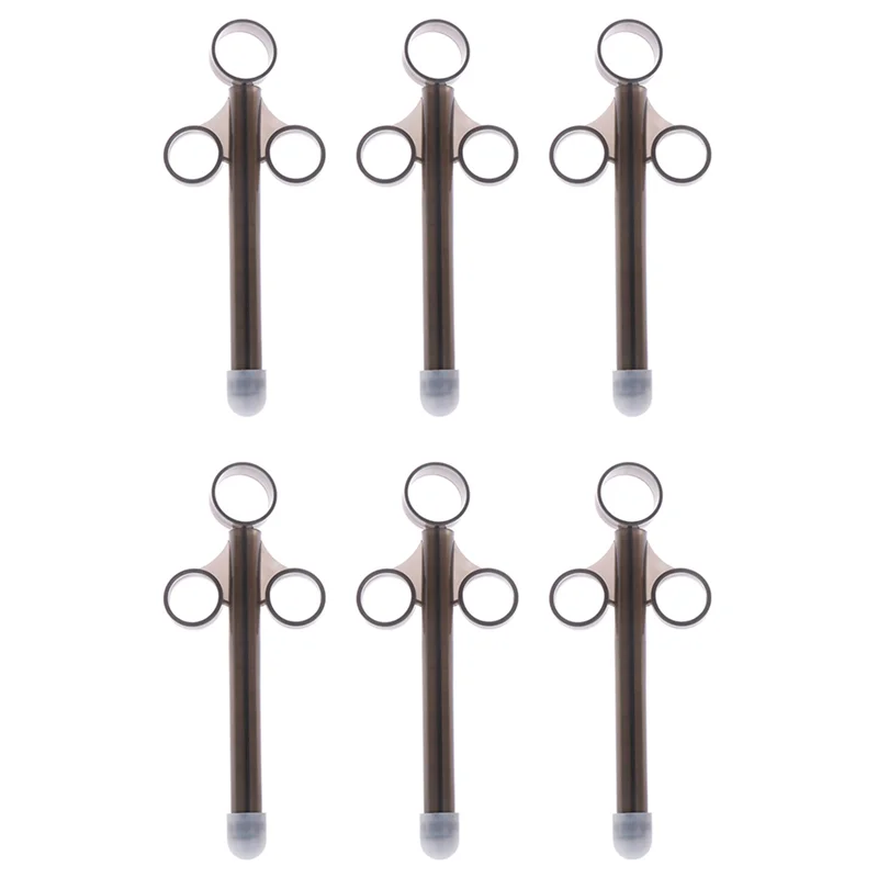 【تخفيضات سريعة!】6X حقنة قاذفة التشحيم الشرجية الشخصية، حقنة كبيرة باللون الأسود #1