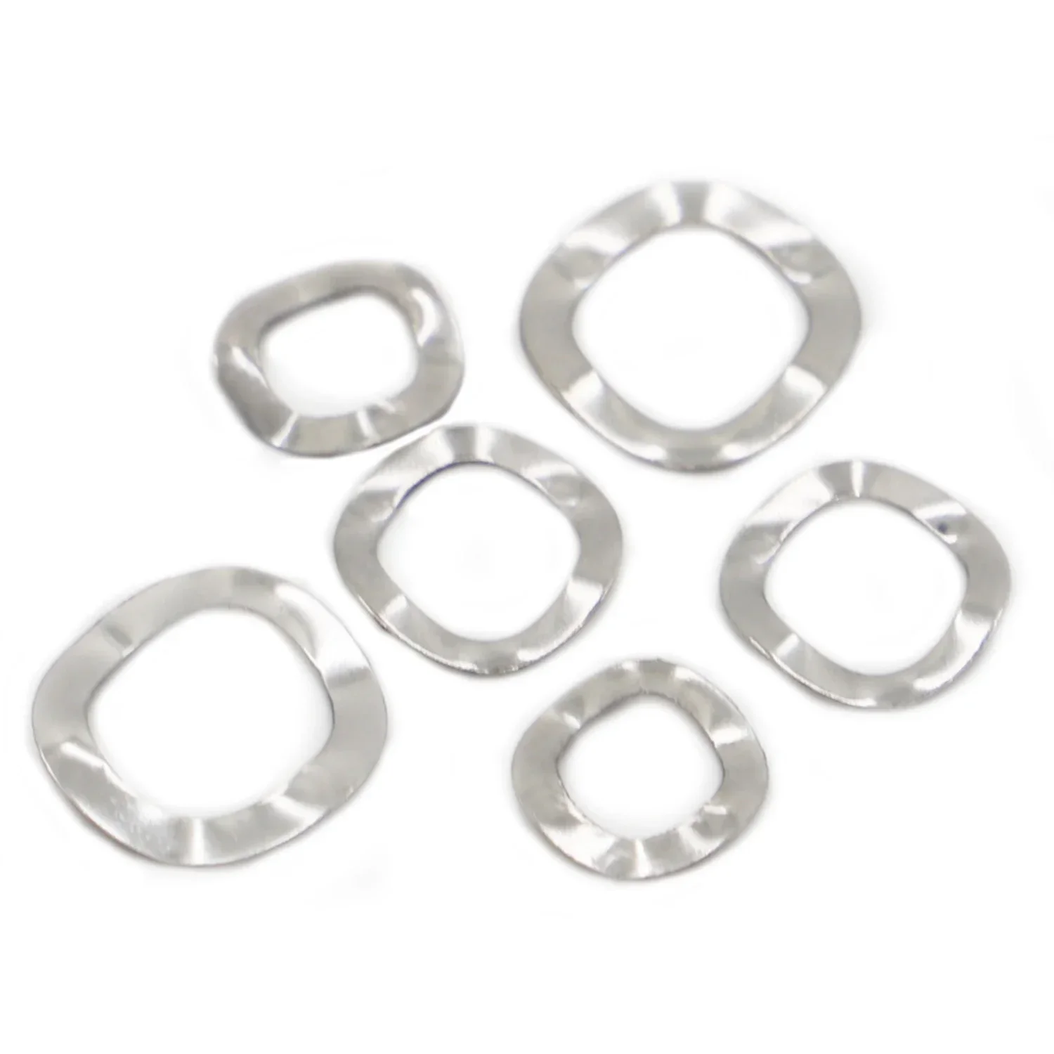 304 Stainless Steel Three Wave Washers Spring Washer M3 M4 M5 M6 M8 M10 M12 M14 M16 M19 M23 M25 M27 M31 M39 M41 M51