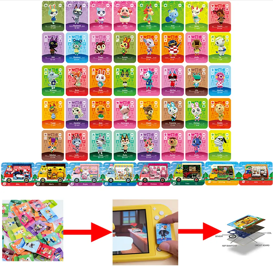 Cartões NFC Colecionáveis Mini/Grandes 2026 (Seleção de 6 a 400) – Ganhe Desbloqueios Exclusivos no Jogo, Presente Perfeito para Fãs do Switch