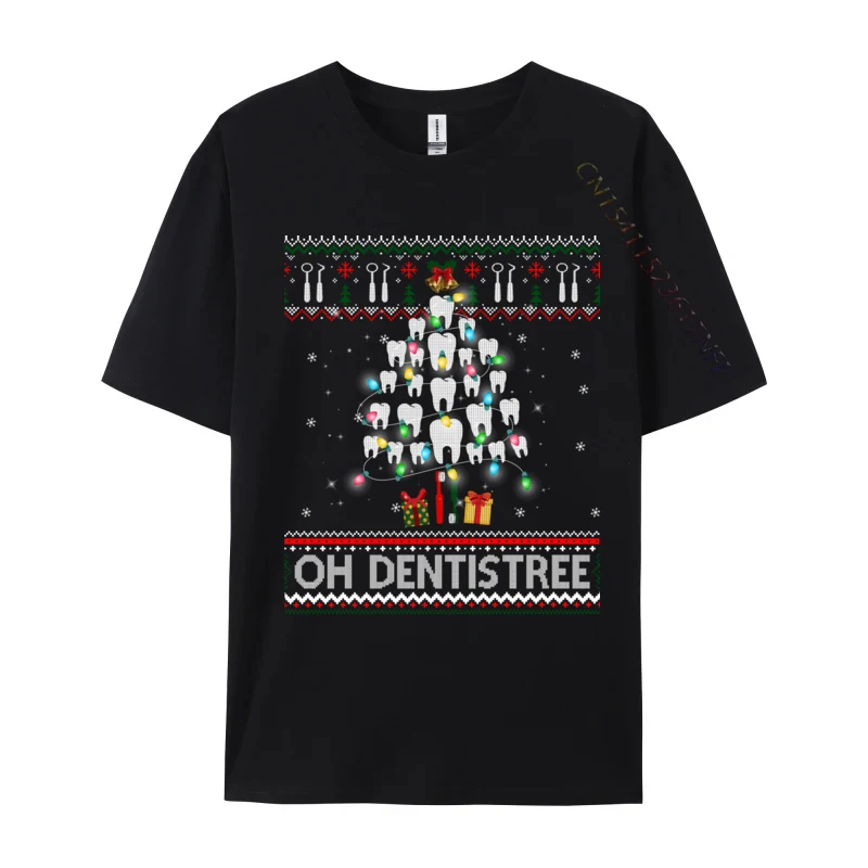 Oh Dentistree Dentist Christmas Ugly Xmas Sweater T-Shirts Cotton Tees Plain O Neck Breathable Top Quality