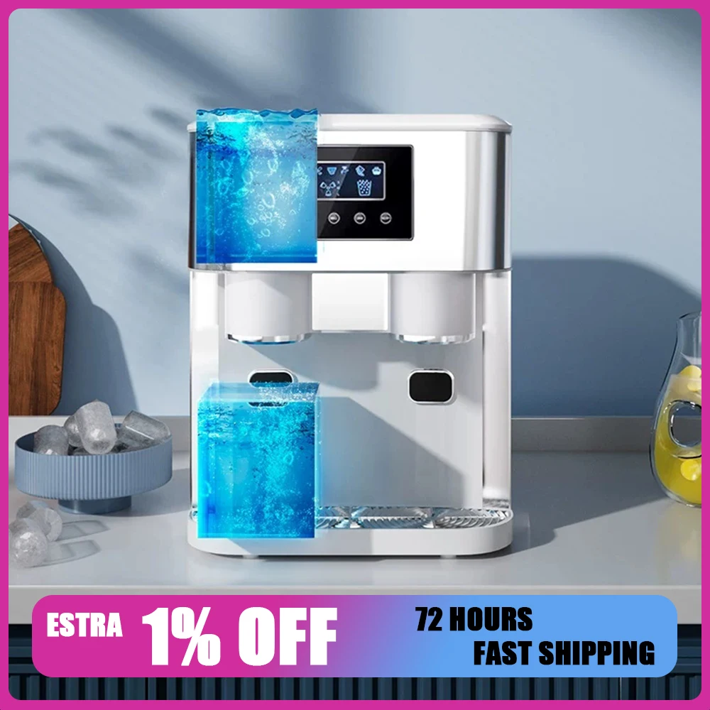 Nostalgia Electrics YH1591 Ice Machine Intelligent System Domestic Ice Maker Intelligent Cleaning Waterway Intelligent Detection