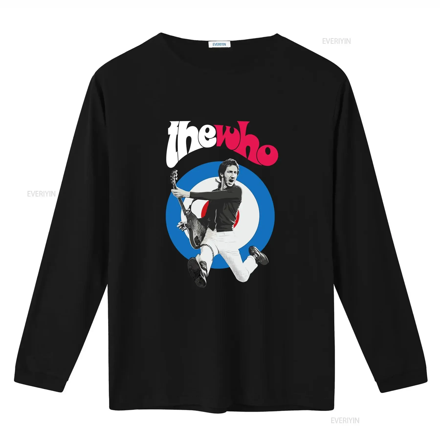 Pete Townshend The Who Heavy Cotton Rock Band T Shirt vintage Washed graphic streetwear Slightly Soft Casual Comfortable