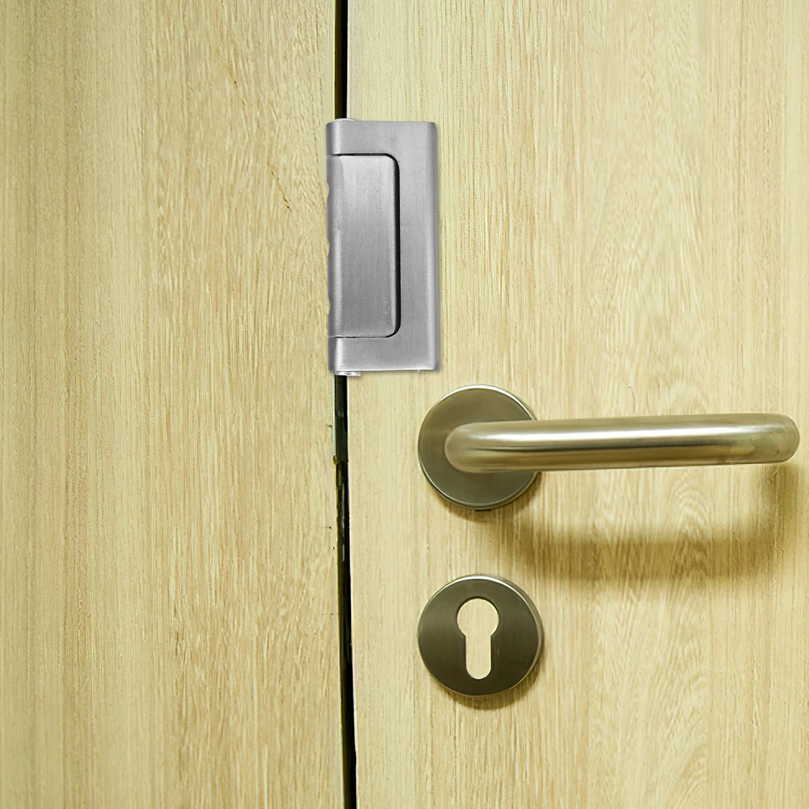 

Дверной замок из алюминиевого сплава, защелка 7635, серебристая, защита от детей, внутренний болт, усиление, устройства безопасности, домашние дверные замки