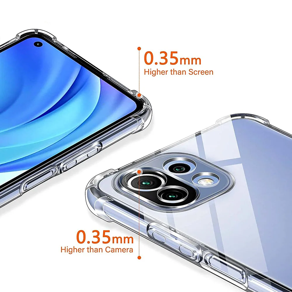3D Airbag Shockproof Silicone Phone Case For Xiaomi Mi 11 11T 12 lite 12S 12X 12 12T 13 13T Pro Ultra Thin Back Cover Cases Caqa image 4