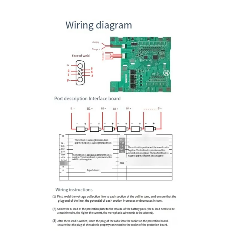 Battery Bms for Ninebot Mini Pro Balancing Scooter Vehicle Accessories 54V Lithium Battery Pcb Protection Board