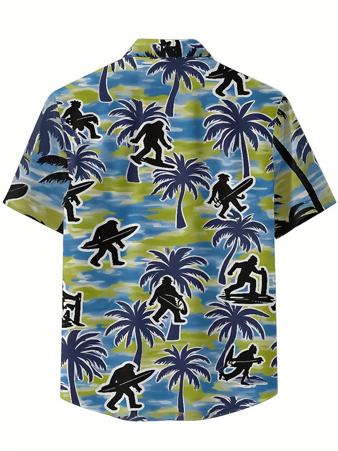 Men's Plus Size Hawaiian Shirts Amazon Hot Surfing Theme pattern,Unisex Baggy Aloha Shirts,summer Alternative Clothing