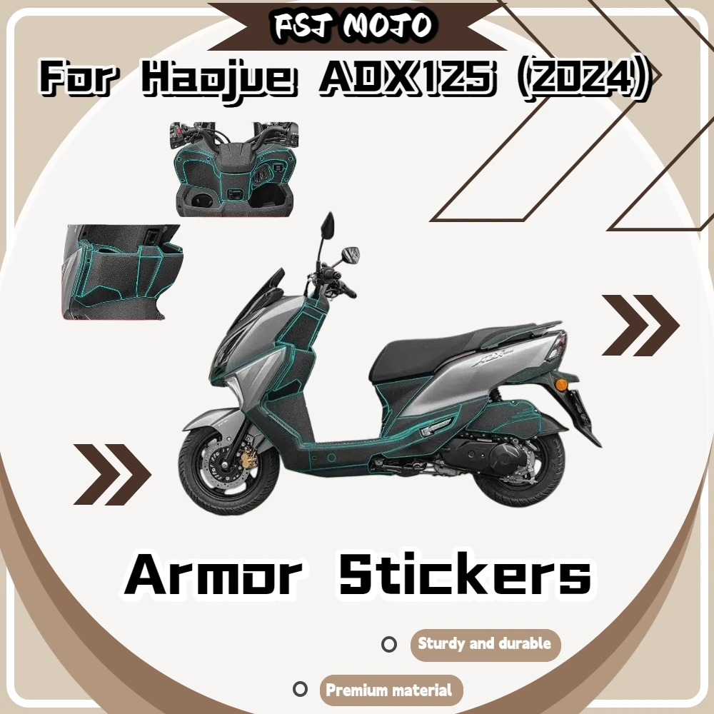 For Haojue ADX125 2024 Model Thickened Full‑Set Armor Stickers Multi‑Position Anti‑Scratch Decals Mod Accessories