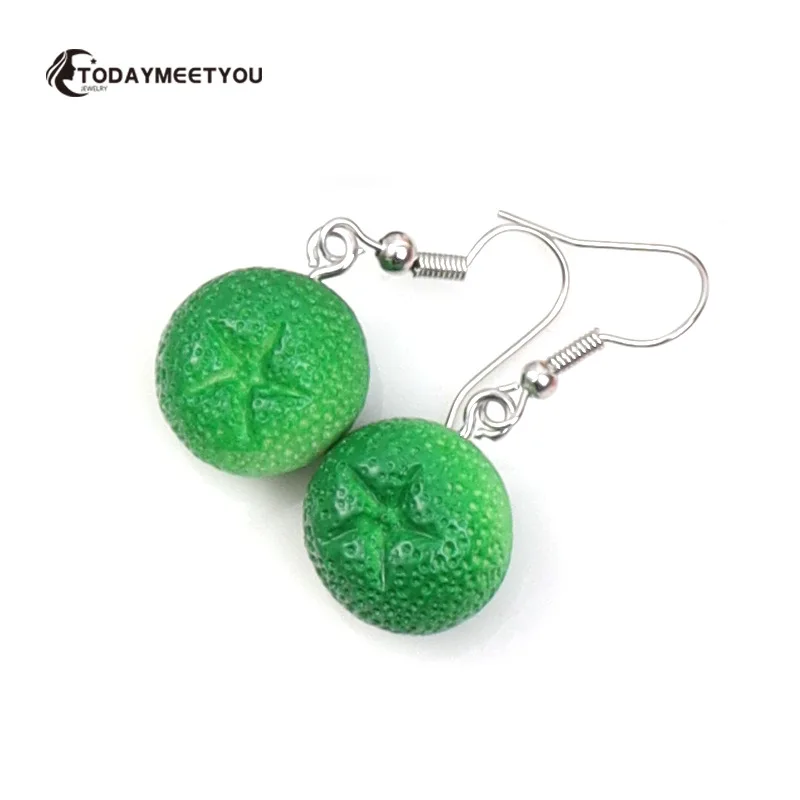 Fashion Simple Acrylic Strawberry Orange Avocado Pendant Earrings Quality Drop Earrings for Girl Women Gift Lovely Fruit Jewelry