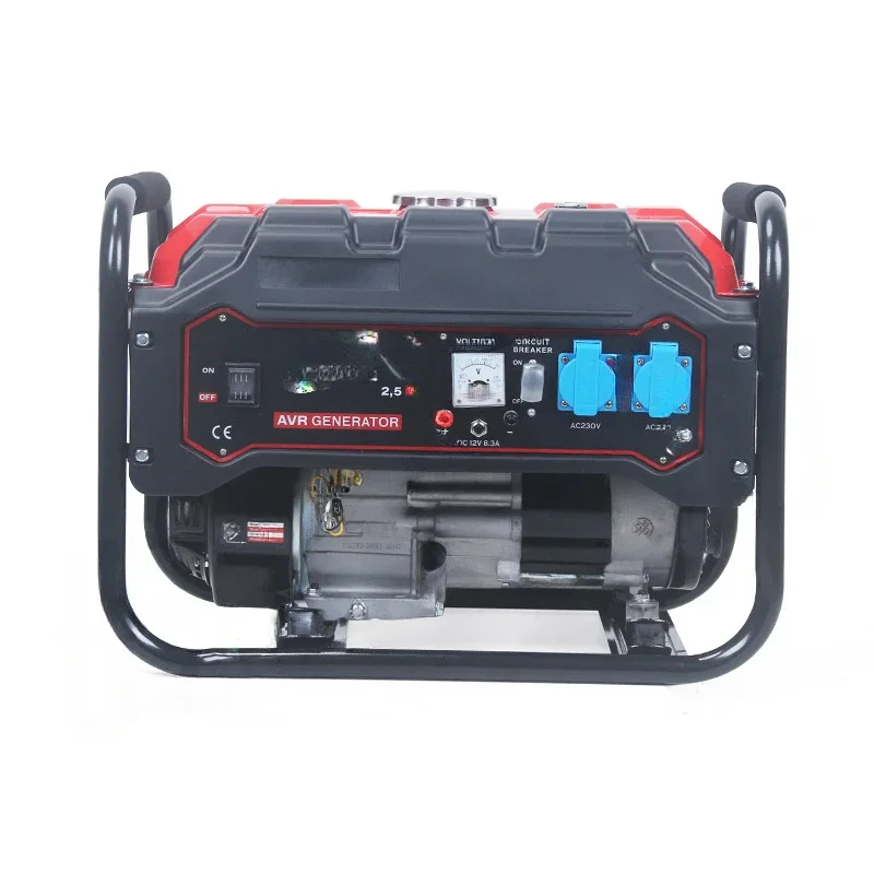 

Small gasoline generator set 3kw hand start 220v single-phase household portable generator outdoor