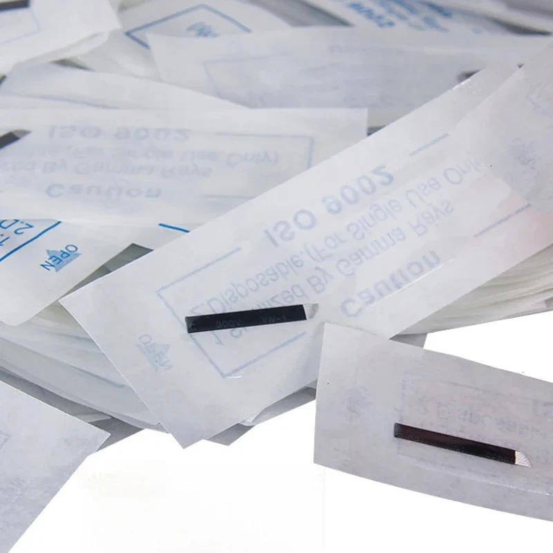 

100pcs Laminas Tebori 0.18mm Microblading Needles for Permanent Makeup Eyebrow Flex 12/14/16/18/21/14u/16u/18u Pins Nano Blade