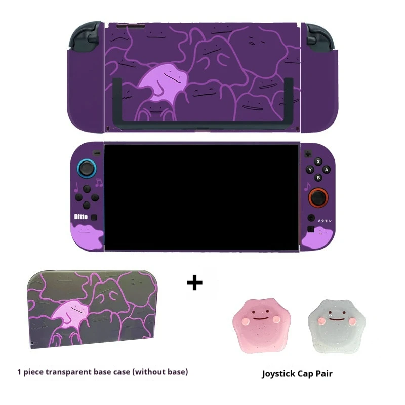 Switch 2 harde beschermhoes paars Ditto-ontwerp geschikt voor Ns Lite Switch Oled schokbestendig anti-kras cover randapparatuur