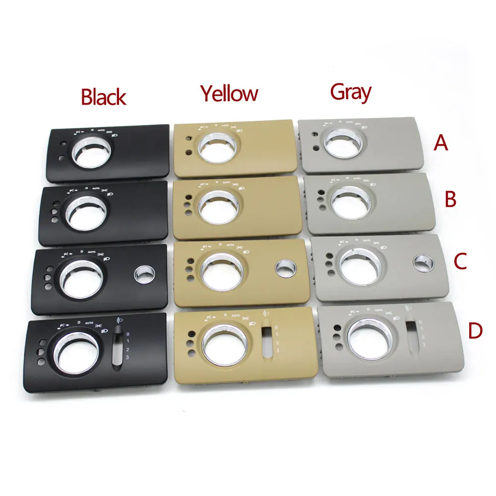 Car Interior Head Lamp Headlight Switch Panel Trim Replacement For Mercedes BenzW164 ML GL 300 350 450 500 2005-2011