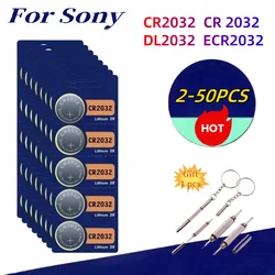 Original For Sony CR2032 CR 2032 DL2032 ECR2032 Lithium Battery Watch Toy Calculator Car Key Remote Control Button Coin Cells