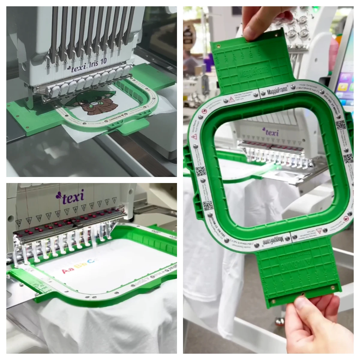 

MaggieFrame Mighty Hoop Master Магнитный пяль для вышивания HoopMaster подходит для машины TEXI IRIS10 IRIS12 TEXI 1501TS PREMIUM