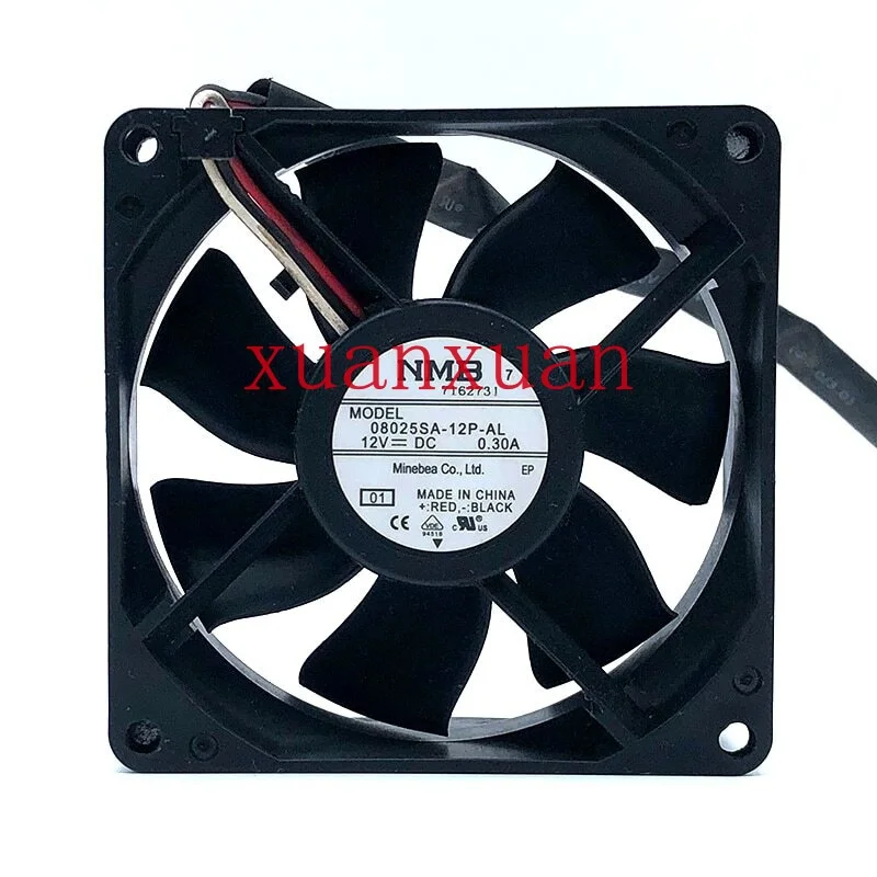 08025SA-12P-AL NMB 8025 12V 8CM 80mm Cooling Fan for Projector,Dual Ball Bearing