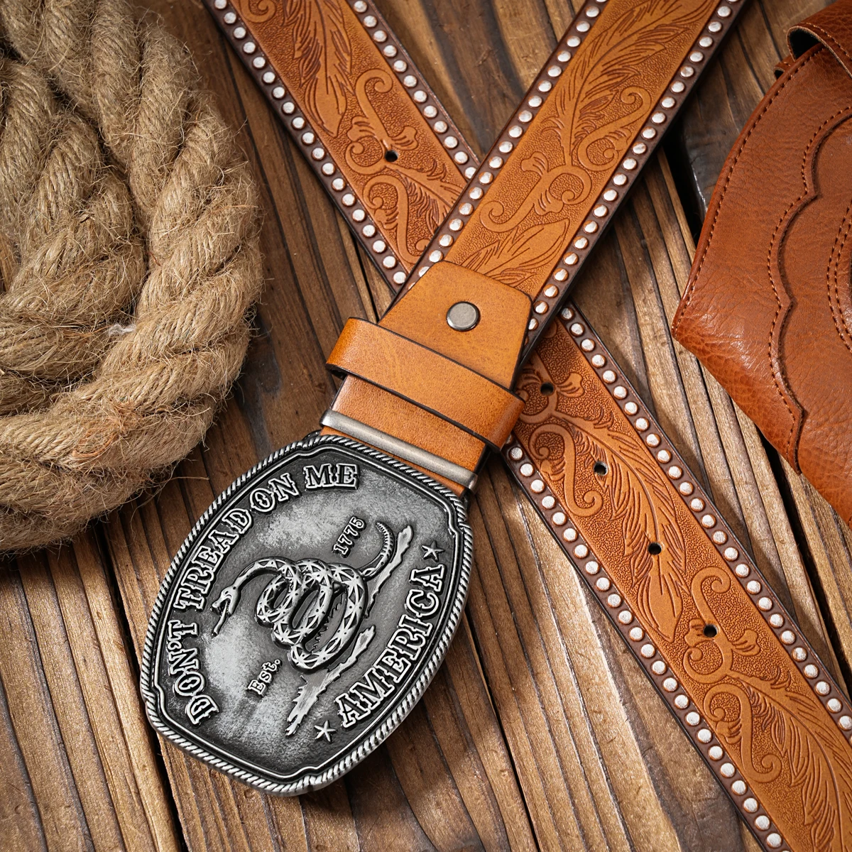 Vintage trifft Mode! Legierungsgürtel mit Schnalle aus PU-Leder, Geeignet für Männer und Frauen, für einen Personalisierten Western-Stil – Detail 12