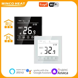 Piso radiante aquecimento inteligente wifi controlador de temperatura 95 240v piso aquecimento termostato com alexa google casa tuya