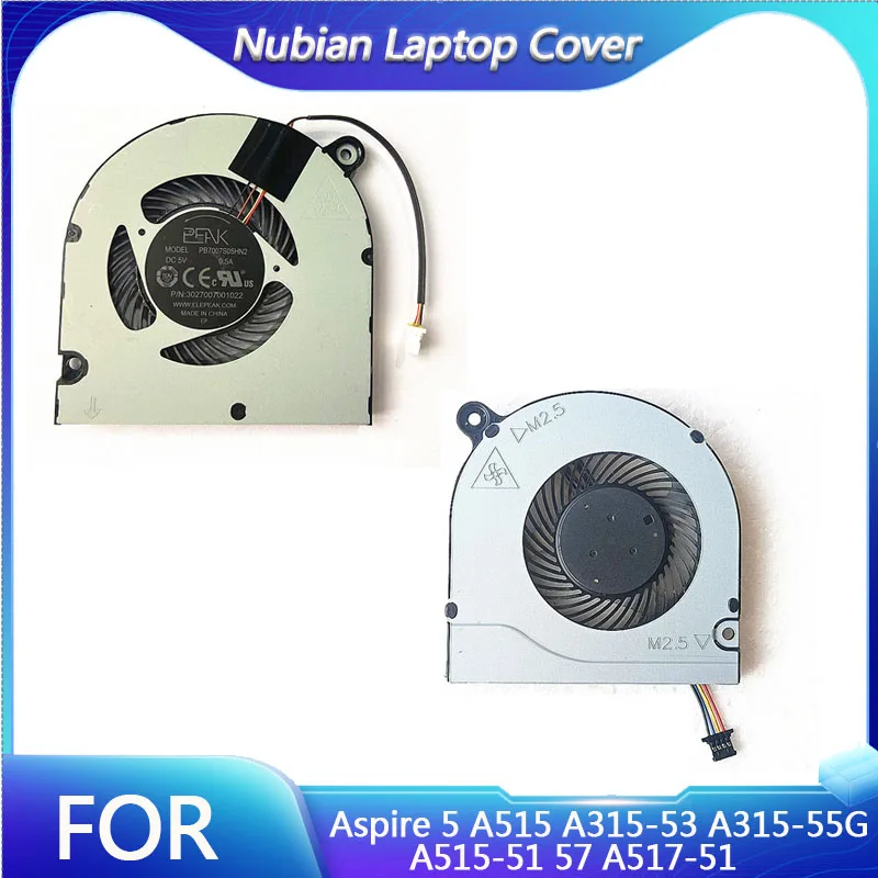 

Replacement Laptop CPU Cooling Fan for Acer Aspire 5 A515 A315-53 A315-55G A515-51 57 A517-51 DFS541105FC0T