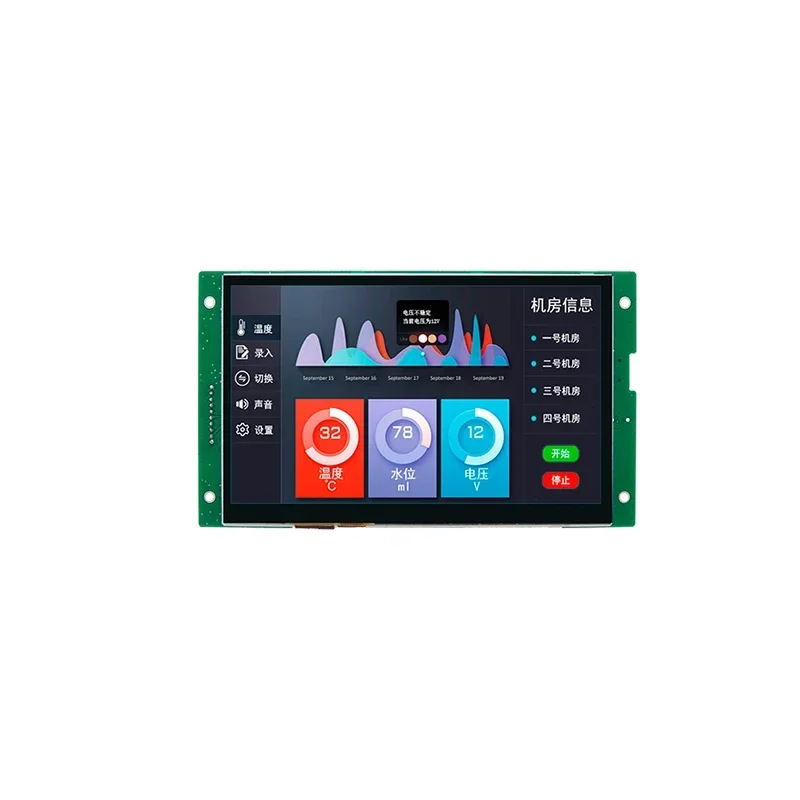 7-Inch configuration serial port screen IPS full view touch screen HMI LCD display with WiFi LCD screen