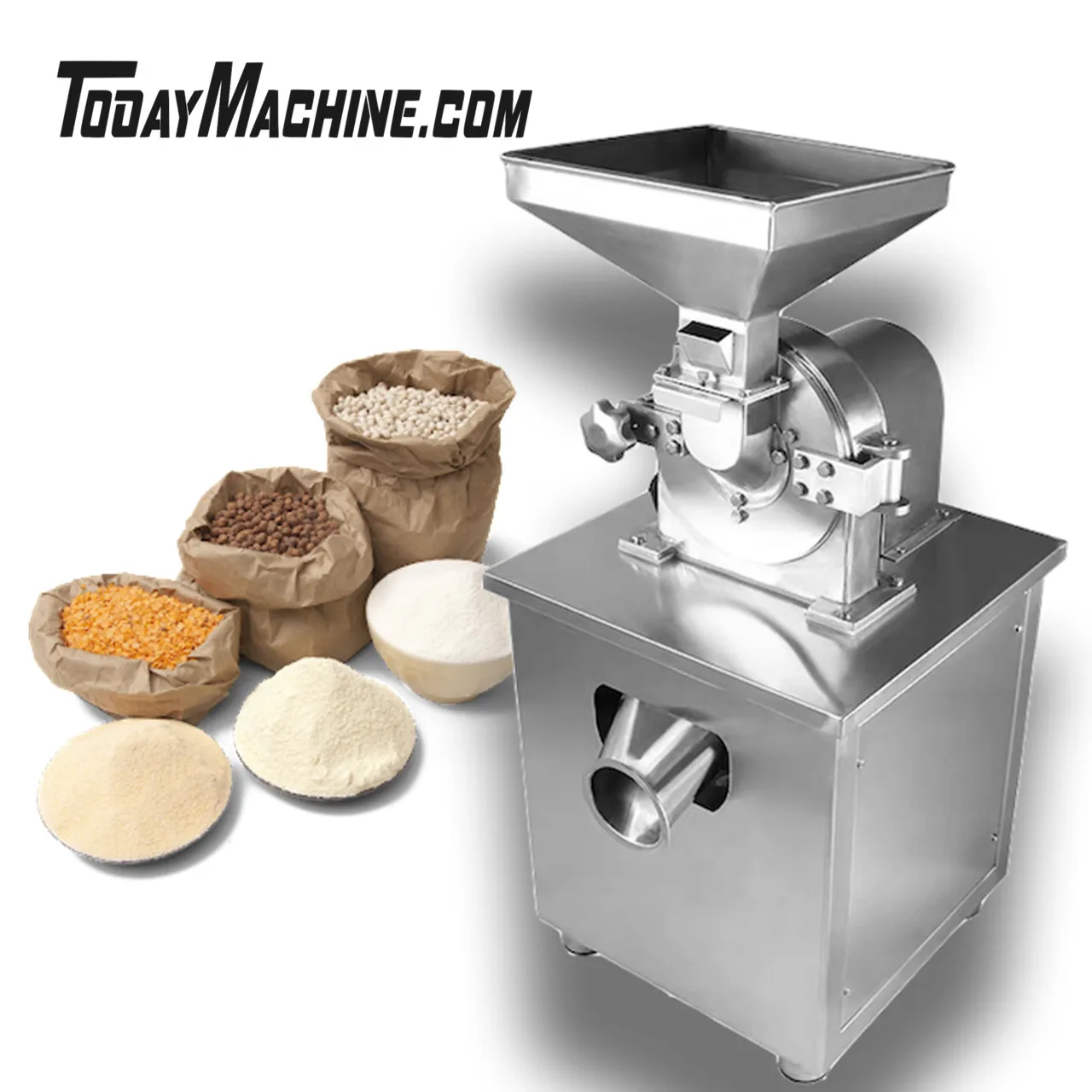 

Automatic Corn Dry Okra Turmeric Maize Chilli Spice Grinding Pulverizer Machine