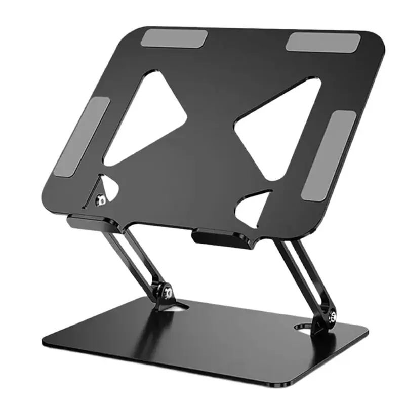 Superior-Alloy Steel Foldable Laptop Stand Tablet Support For Below 17.3 Inch Devices Portable Height Adjustment