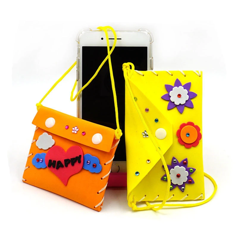5PCS Sew Your Own Purses Sewing Bags Kit Kids Girls Beginners Supplies Party Favors Group Activities Project Preschool Toy Gift