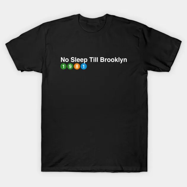 

No Sleep Till Brooklyn 1981 Beastie Boys T-Shirt Unisex Retro Hip Hop Graphic Classic Rap Music Merch Cotton O-Neck Short Sleeve
