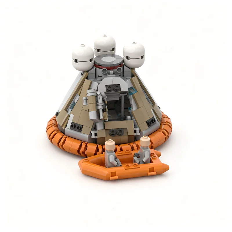 2216pcs MOC Apollo Command Module Recovery Space Model Building Blocks Creative Gift DIY Display Decor Adult Premium Kids Desk