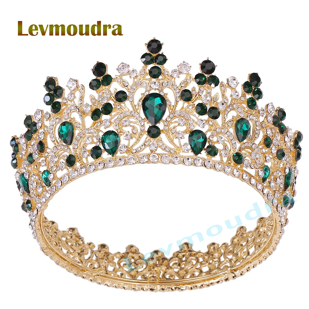

Levmoudra Queen Crown Wedding Rhinestone Heart Crown and Tiaras for Women Costume Party Hair Accessories Princess Birthday Crown