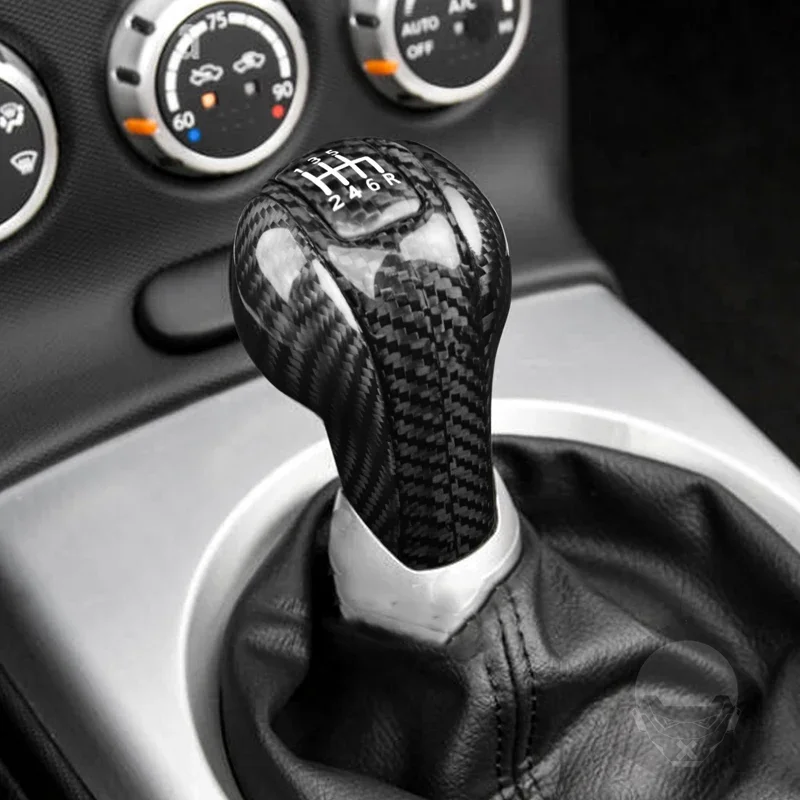 Dry carbon fiber automotive interior gear shift head cover Gear lever kit Car spare parts For Nissan 350Z 03-19