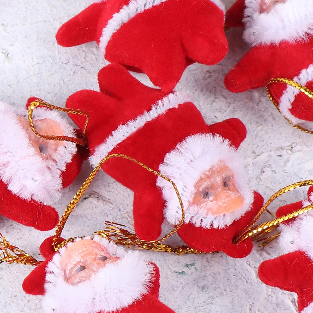 

36 Pcs Santa Claus Pendant Christmas Decoration Plastic Ornaments for Tree Home Garden Festive Accessories Hanging
