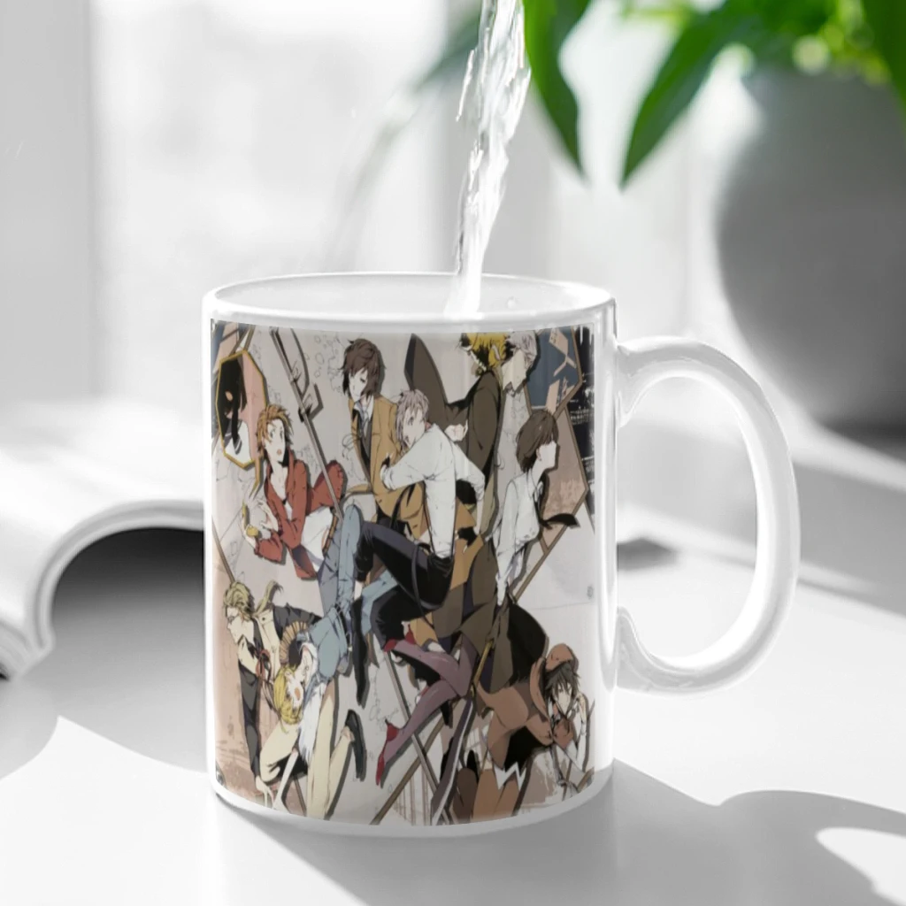 

Japanese Anime Bungo Stray Dogs Coffee Mug 11oz Fun Ceramic Coffee Tea Cocoa Cup Handle Tea Drink Cup