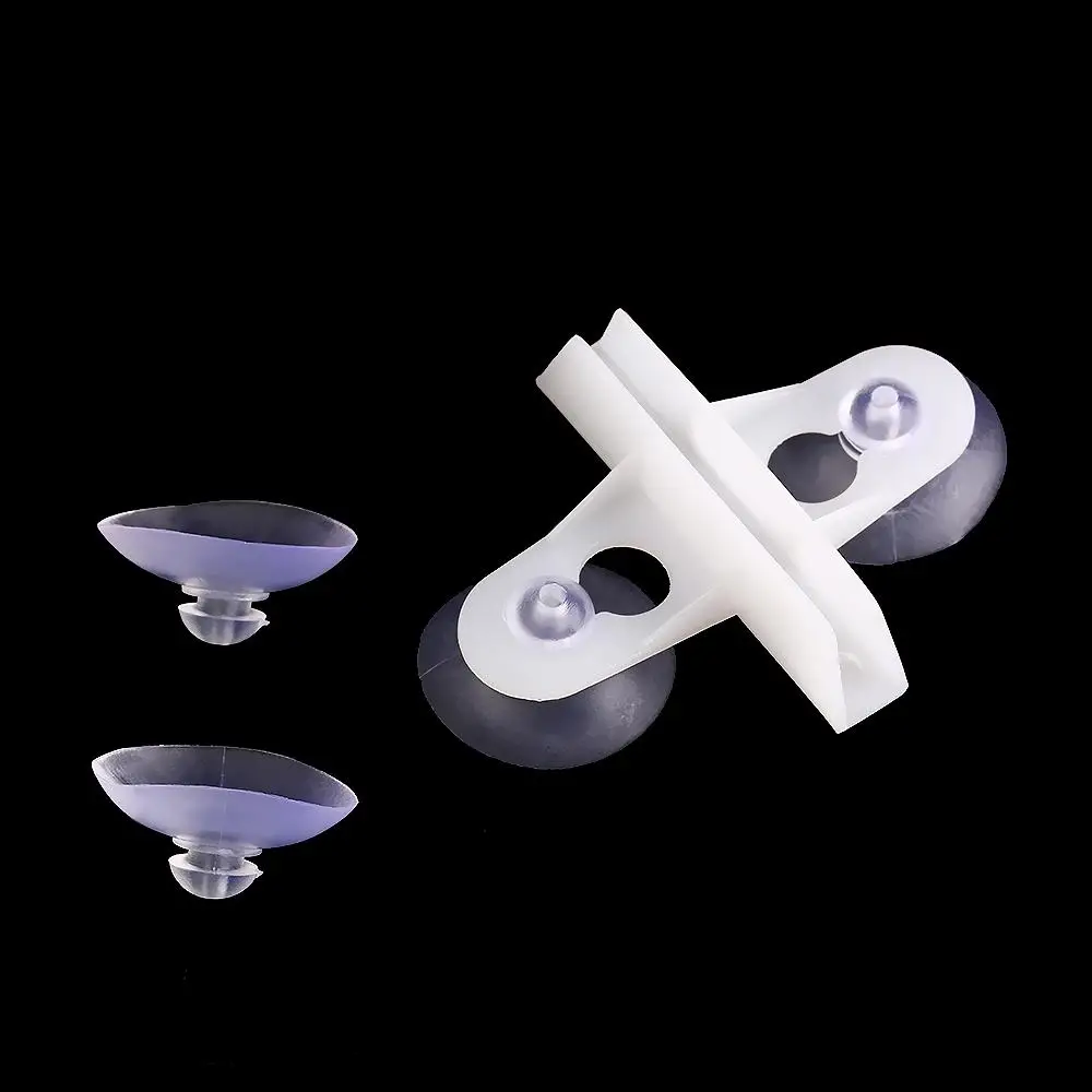 2Pcs Plastic Aquarium Partition Clip Glass Clamp Suction Cup Divider Sheet Holder Reusable Easy Install Aquarium Isolation Clip