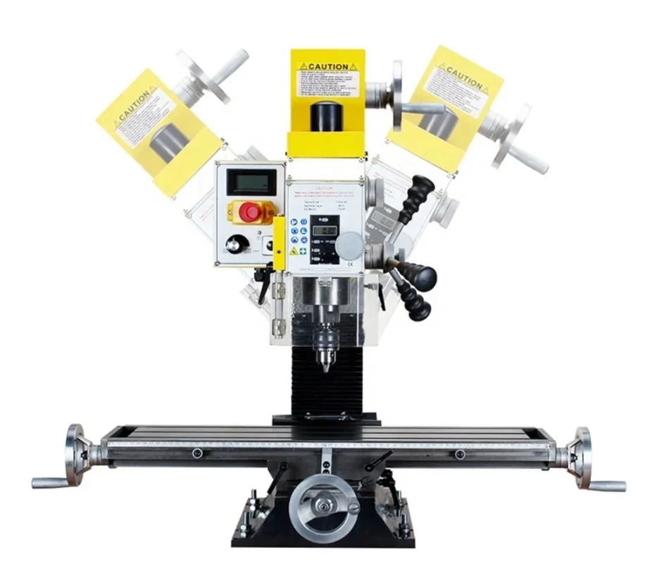 WMD25V Mini Manual CNC Vertical Drilling and Milling Machine for Small Metal Drilling Milling Processing