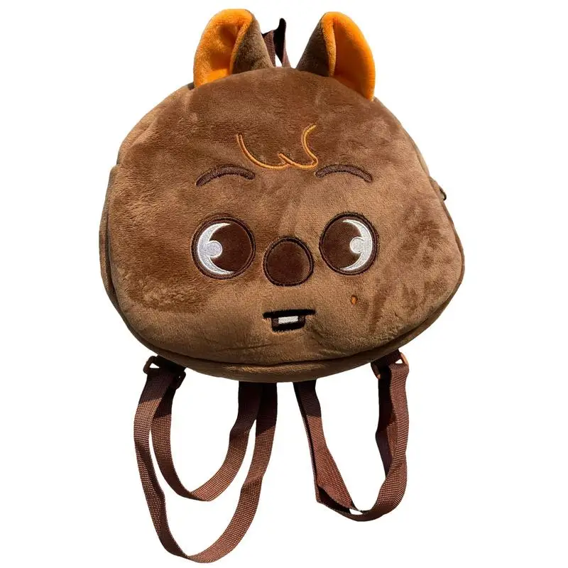 Sac à dos animal en peluche de dessin animé pour enfants, sac d'école animal en peluche, sac à dos animal en fourrure, mignon, voyage, pique-nique, 03