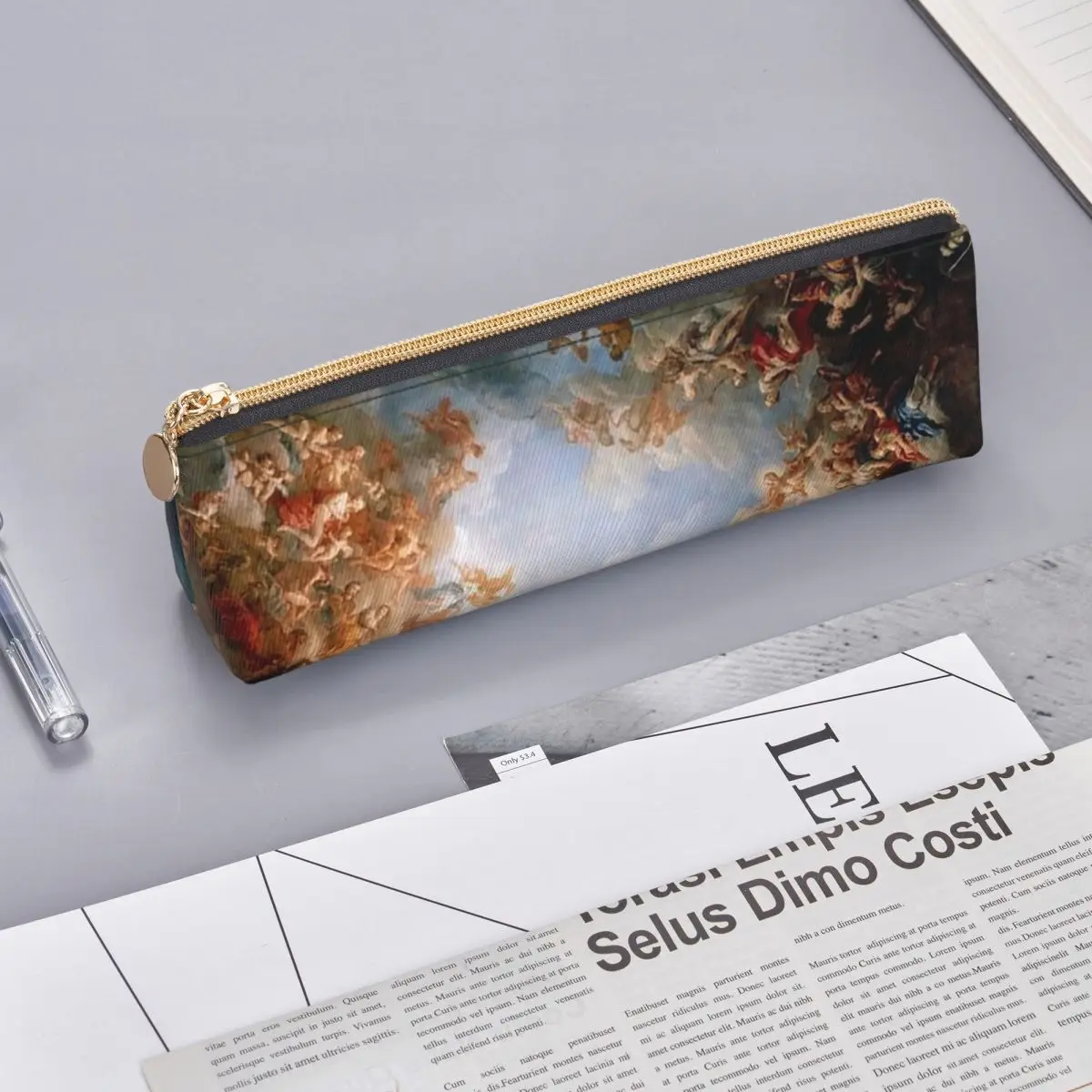 Early Renaissance A Pencil Case for Students Gifts Pen Box Pencil Bag Stationery Supplies Pen Holder Bag