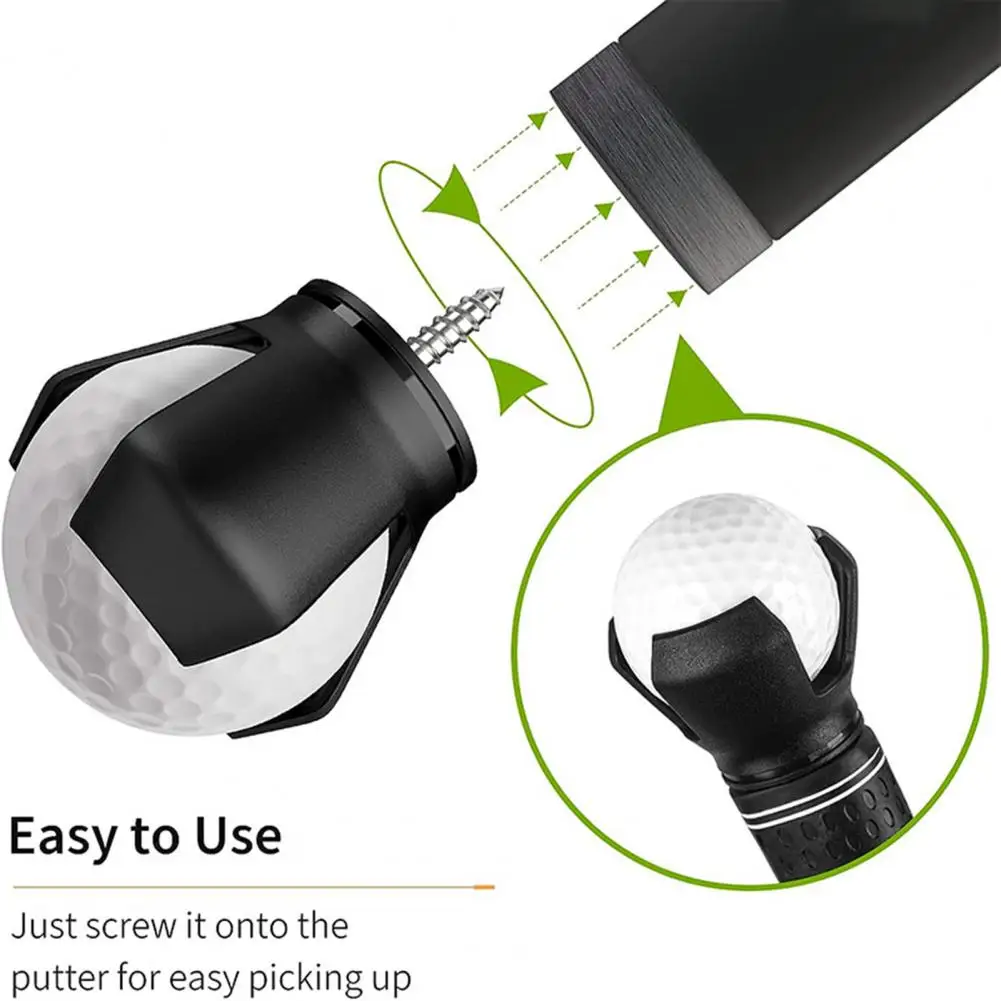 

Club Tail Ball Retriever Portable Lightweight Golf Ball Picker with Three Claws Clamp Design for Easy Collection for Efficient