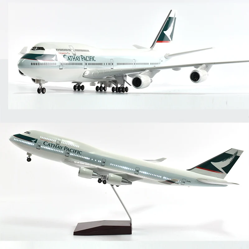 Imagem -02 - Resina Diecast Avião Modelo Aviões Diecast 46cm Boeing 747 Avião 160 Modelo de Escala