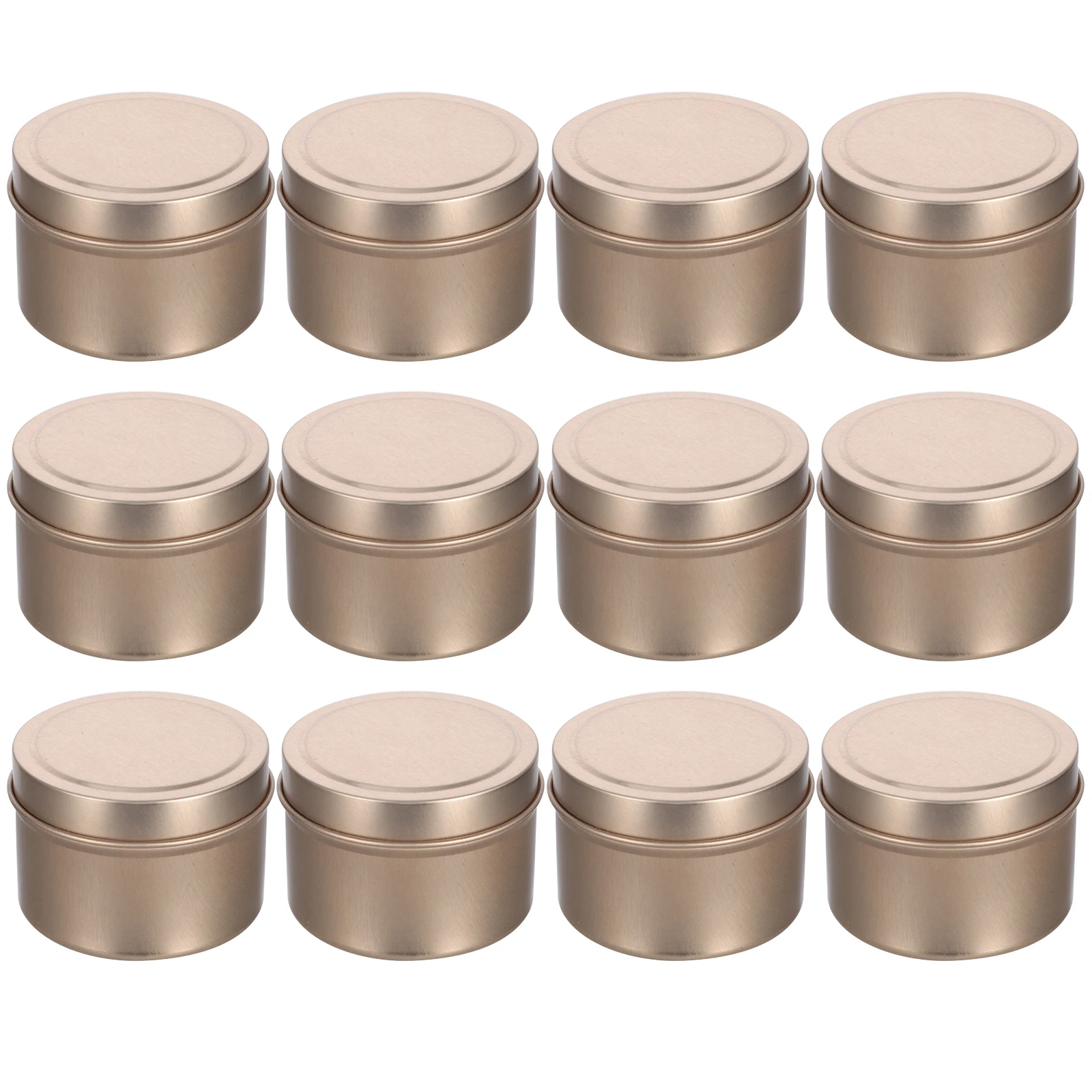 

12pcs Scented Jar Container Tin Empty DIY Crafts Storage Beads Coins Lip Balms Cosmetics Gift Durable Lightweight