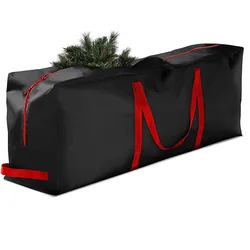 Sac d'arbre de noël pliable en tissu Oxford, sac de rangement de couronne de noël pour ranger des ustensiles de noël guirlande de rangement à domicile