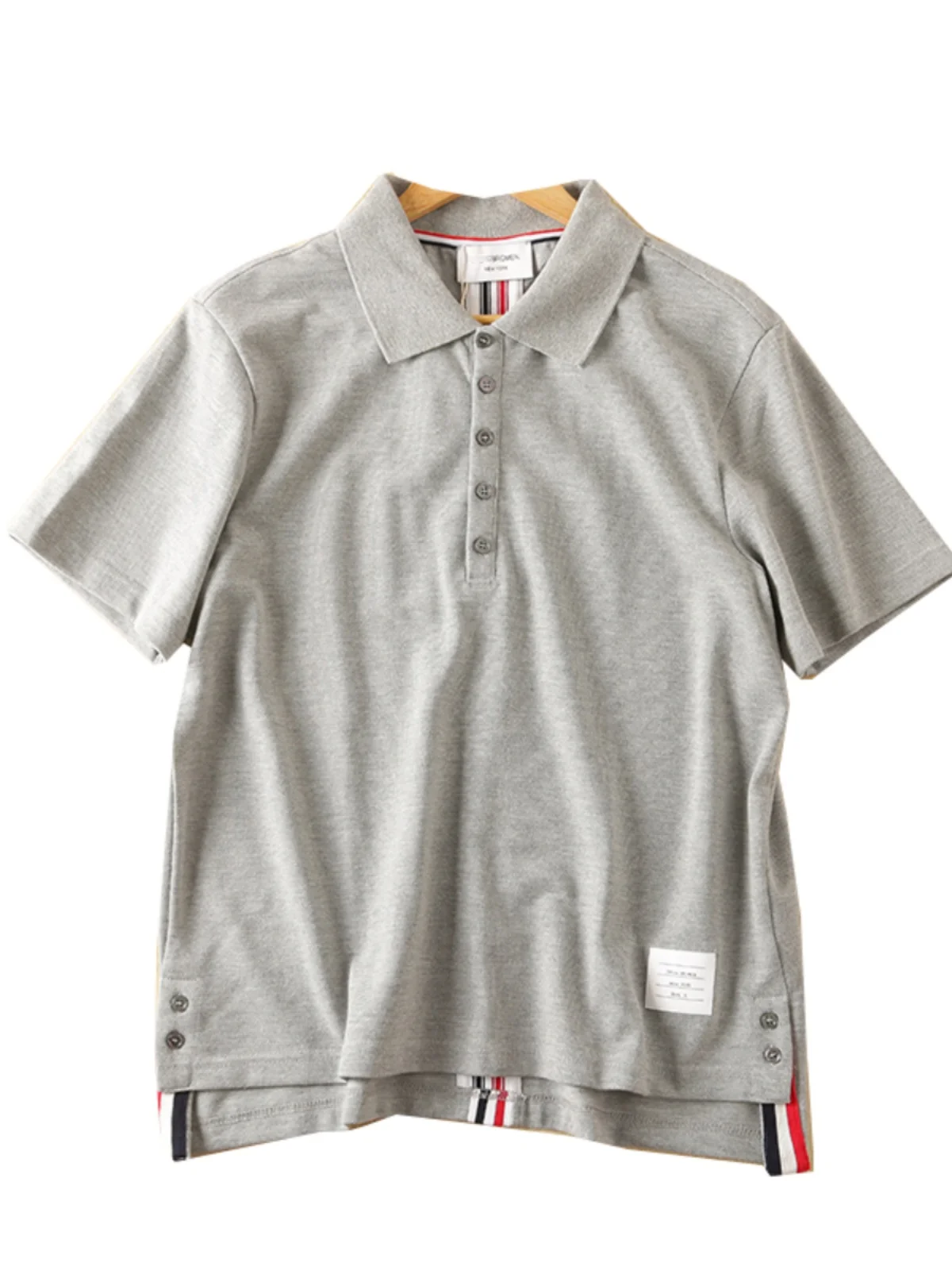 

Faionable Summer irt Men's Contrast Color Sports Casual ort Sve T-irt Stand Fit Hongda Brand Urban Sle