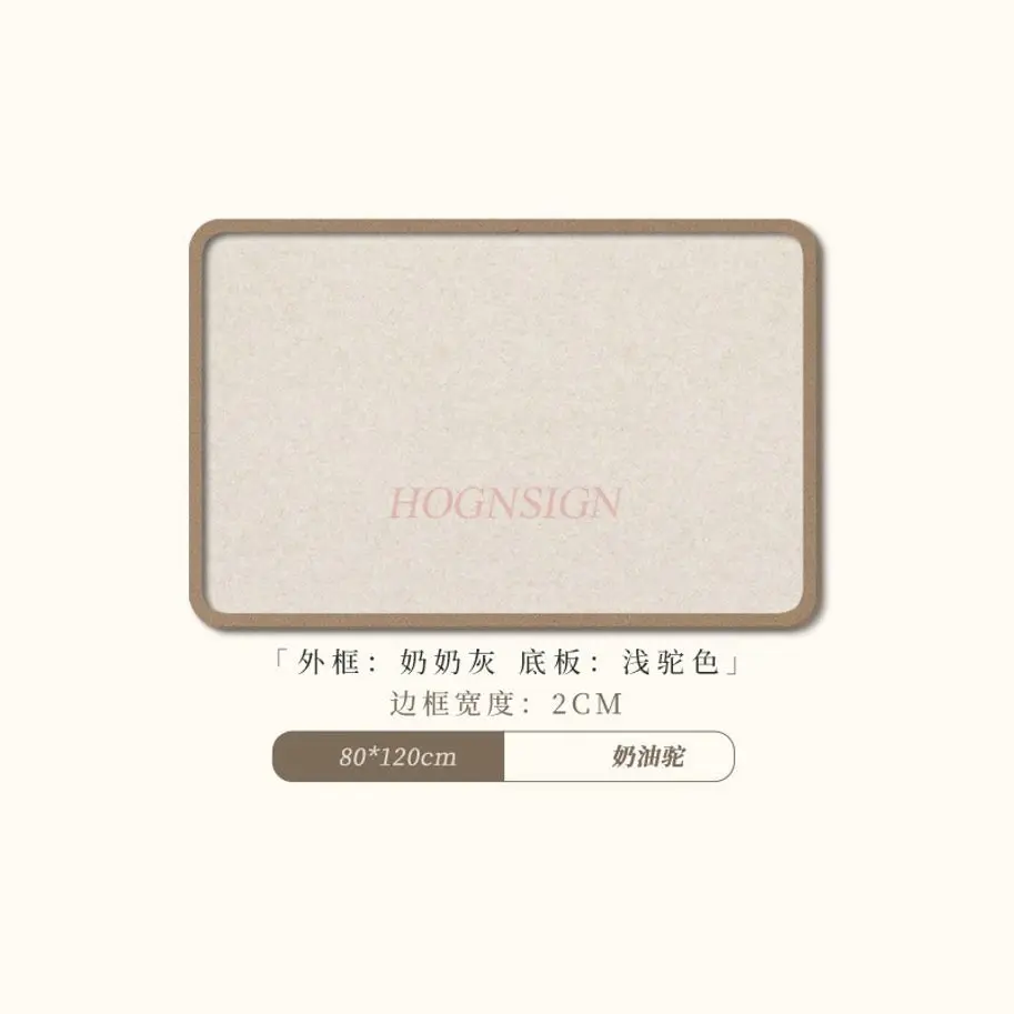 1pcs Living room photo wall non perforated felt board, soft wood board background board, room decoration message board