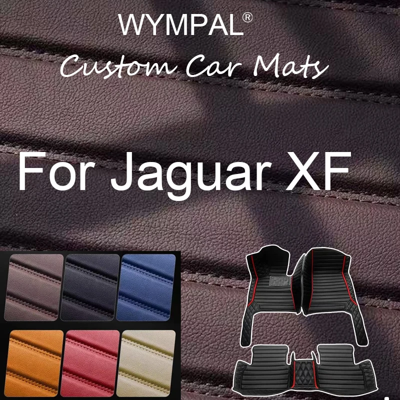 

Luxury Car Floor Mats For Jaguar XF X260 2016~2022 Carpet Rugs Durable Leather Mat Anti Dirty Pads Auto Interior Car Accessories