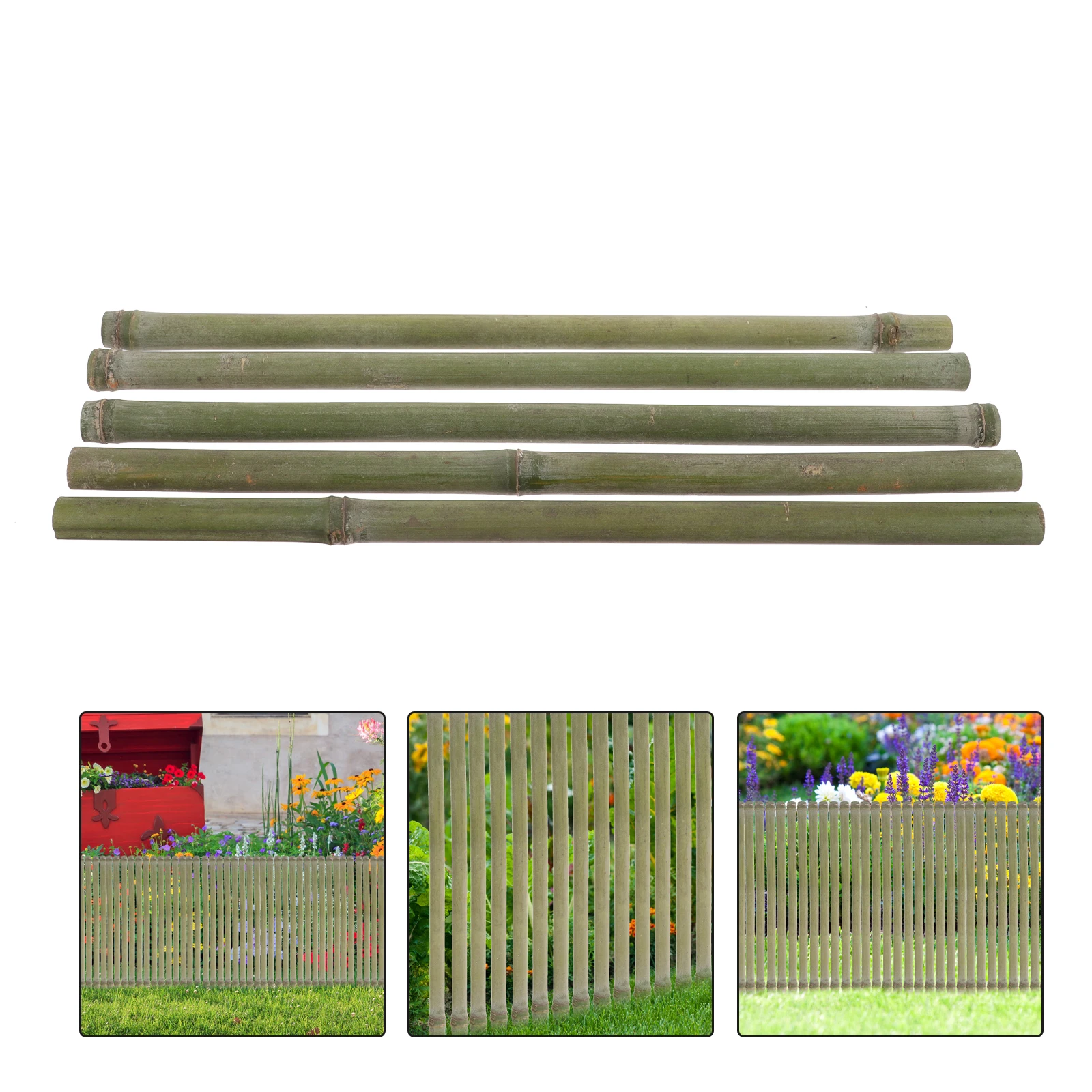 

5pcs Bamboo Stakes 40cm 1 2cm Diameter Durable Material Garden Plant Support Trellis for Climbing Plants Indoor Outdoor