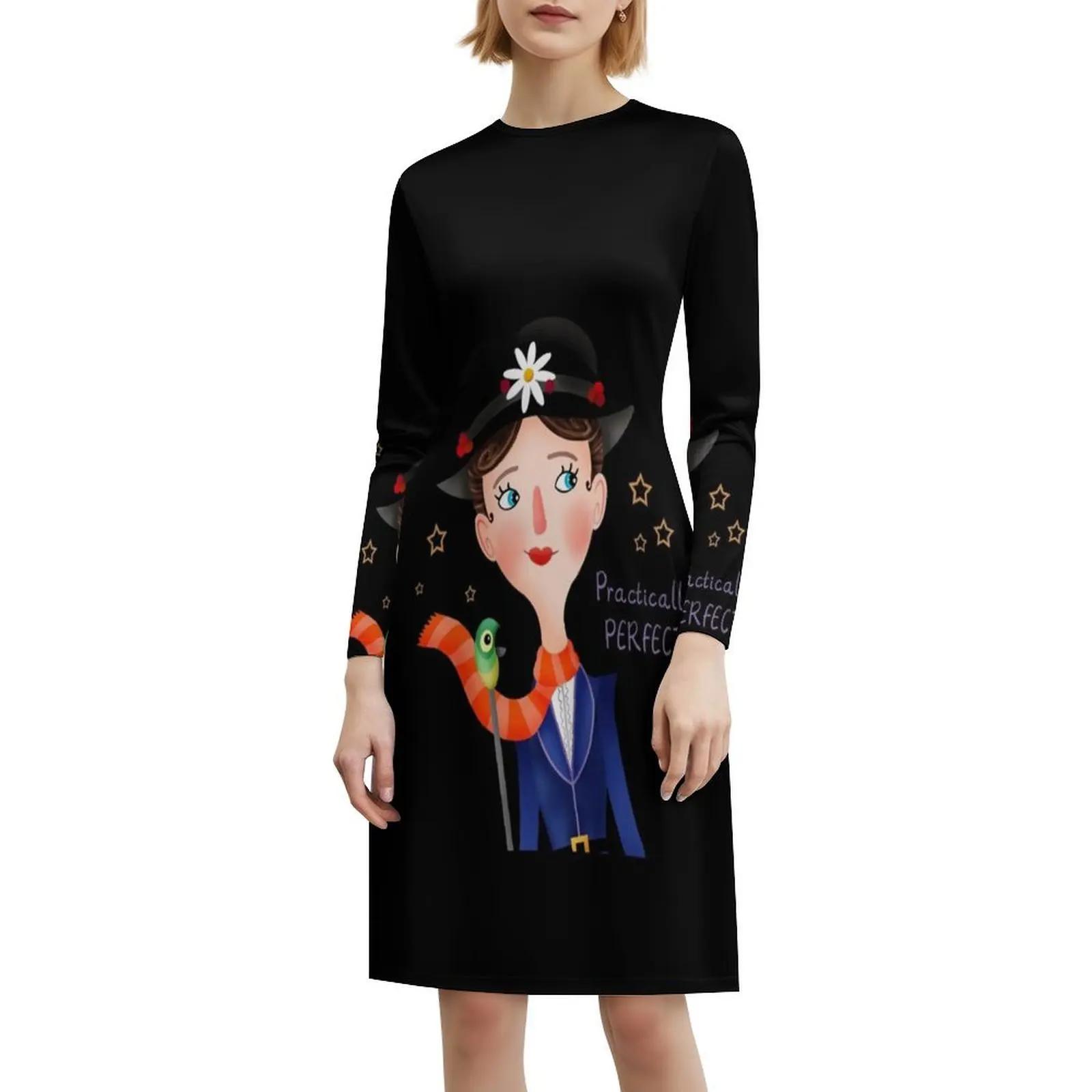 فستان حفلات أنيق للنساء من Prictically-Characters-D3 على شكل حرف A مع خيارات قصيرة/طويلة/بدون أكمام Im Yall Umbrella