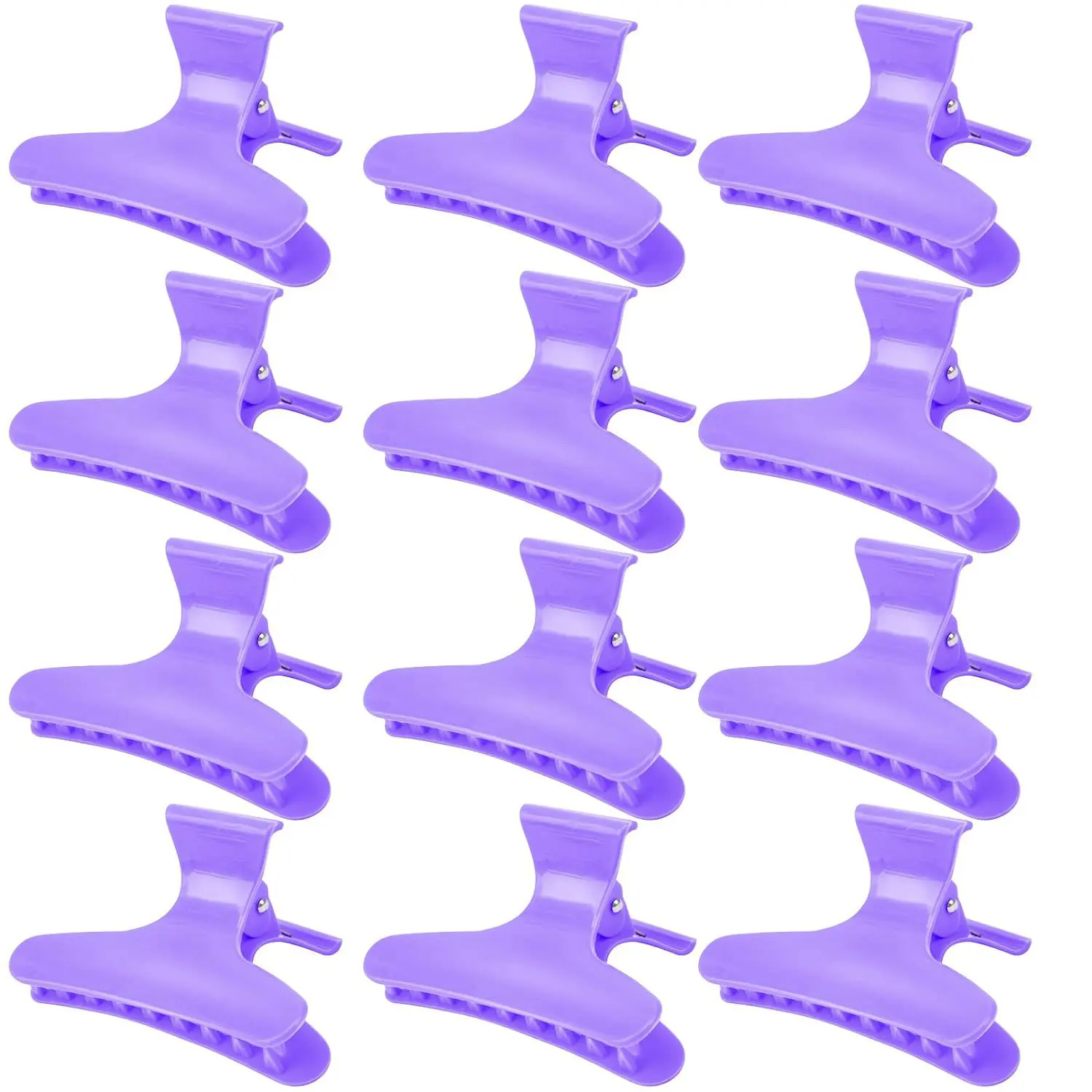 12PCS Haar Zubehör Haar Clips Partition Greifen Clip Bunte Schmetterling Clip Lange Mund Clip Haar Platte Haar Flechten Werkzeuge – Detail 6