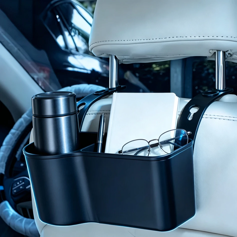1-2Pcs Car Back Seat Cup Food Holder Adjustable Divider Drink Snack Tray Lightweight Portable Stylish Vehicle Mounted Seat
